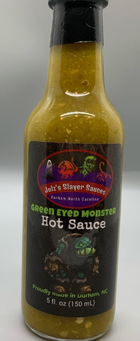 Green Eyed Monster Hot Sauce [heat 6-7/10] *Award Winner!*